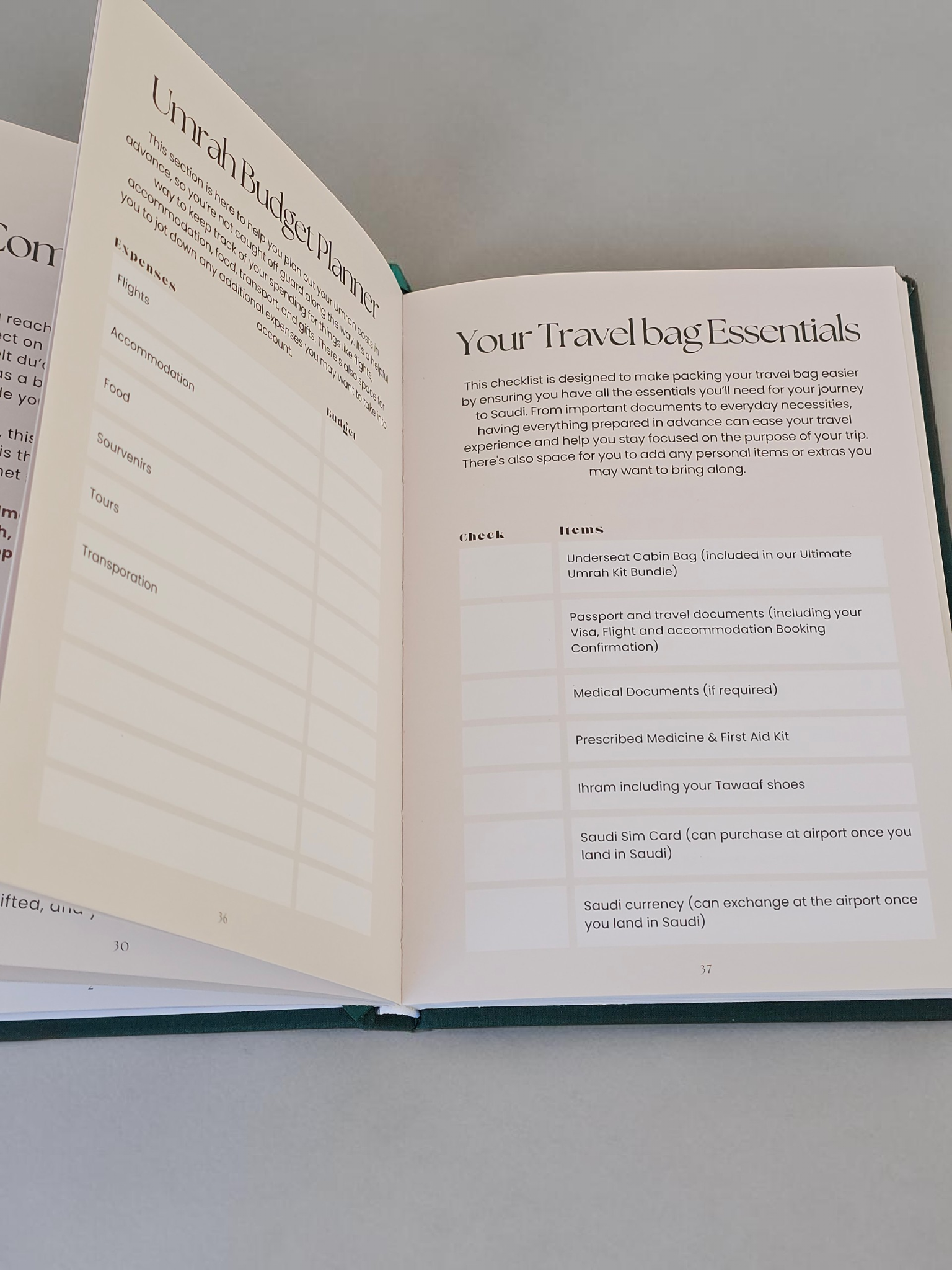 The Umrah Planner White